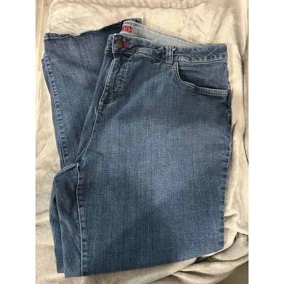 SMITH'S Dungarees Jeans Size 22W Bootcut Stretch Denim Western High Rise Cowgirl - Picture 7 of 8